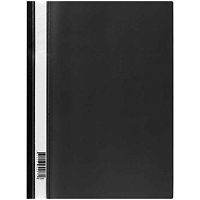 Скоросшиватель пластиковый А4 СТАММ ММ-32250 чёрный,160мкм,с прозр.верх.