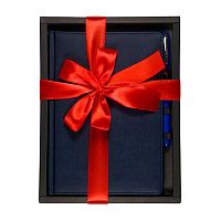 Набор подар. (ежедневник н/д А5 BV кож.зам."Classic" т.-синий+ручка ) 3-689/06-2