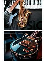 Тетрадь для нот 24л. А5 Проф-Пресс "Музыкальные инструменты-5" 24-1032 (альбомная) цв.мел.обл.