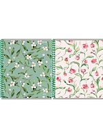 Тетрадь 48л. (клетка) Проф-Пресс спираль цв. "Цветочный паттерн-14" 48-8327 цв.мел.обл.