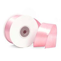 Лента 2,5см*22,85м атласная ярко-розовая Микрос ч17993