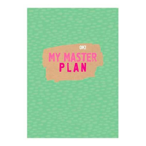 Записная книжка А5  64л. BG тв.обл. "My master plan" 8505 блок-еженедельник,мат.лам.