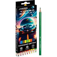 Карандаши 18цв. deVENTE "Turbo Galaxy" 5023620 шестигр.,2М,гриф.2,8мм,к/к
