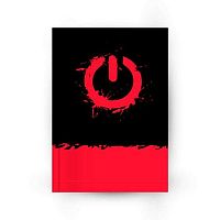 Записная книжка А5  80л. КОКОС "Кнопка выкл" 241136 тв.обл.,глянц лам,клетка,склейка