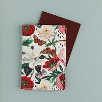 Обложка д/паспорта BV "Flora. Пионы" 3-620/02 экокожа