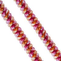 Мишура №4 бордо золото