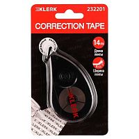 Коррект. лента КЛЕРК 5мм*14м 232201 чёрн.корп.