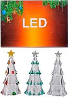 Светодиоидная свеча ИГРУНЫ "Ёлочка новогодняя" NG053 асс.