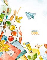 Дневник 1-11кл. АППЛИКА тв.обл. "Школьные предметы" С4072-82 глянц.лам.