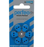 Батарейка Perfeo ZA675/6BL Airozinc Premium