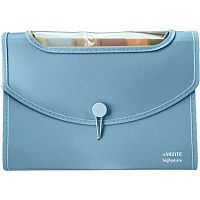 Папка  8отд. deVENTE "sigNATURE" 3078522 А4 сумеречно синяя,фактура "ткань",650мкм,цв.разд.,клапан