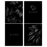 Тетрадь 48л. (клетка) BG "Just Black" 08500 выб.лак,лам.софт-тач