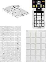 Набор самоклеящихся крючков д/гирлянд Миленд СКЧ-3217 (20шт.) прозр.,1,3*1,9см