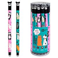 Ручка гелевая "Пиши-Стирай" ФЕНИКС "Арт-братва" 69514 синяя,0,5мм,корп.софт-тач,асс.