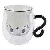 Кружка стекл. 250мл КОКОС "Кошка" 2534169 термостойкая