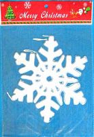 Наклейка гелевая "Снежинка" 19,5*19,5см MML14214