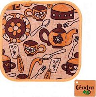 Подставка п/горячее "Кухня" 331-395 ПВХ,18*18см