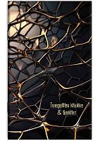 Книга телефонная+блокнот А6  48л. АППЛИКА "Золотая абстракция" С0228-121 с выруб.