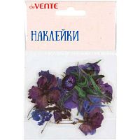 Набор наклеек д/творчества deVENTE "Violet flowers" 8002223 от 2*6см до 5*6см,ПВХ,асс.