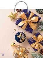 Пакет полиэт. Миленд 44*40см "Бежевое настроение" н00267643 пластик.ручки,100мкм