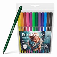 Фломастеры 12цв. EK "Magic Pet" 62987 футляр,е/подвес