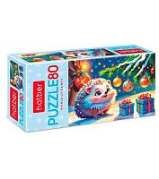 Пазлы   80 ХАТ А5 "Новогодний ёжик" 32927