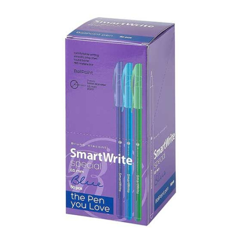 Ручка шар. BV SmartWrite "Special" 20-0328/04 синяя,0,5мм,асс.