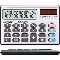 Калькулятор карм. 12разр. deVENTE DT-560S 4031511 дв.пит.,серебр.,100*65*10мм