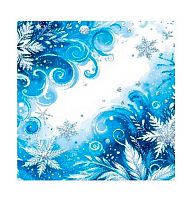 Салфетка бум. НГ GrandPero Deluxe "Морозный узор" 317-6888 3-х сл.(20шт)33*33см