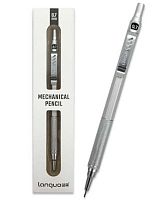 Карандаш авт. 0,7мм INTELLIGENT DJ-335 НВ,метал.серебр.корп.,асс.