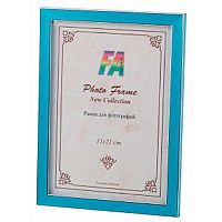 Фоторамка пластик 21*30см Акварель лазурный с ножкой,ширина багета-14мм