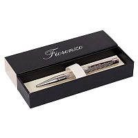 Ручка подар. шар. Fiorenzo 231473 синяя,1,0мм,хром.метал.корп.,поворот.мех.,карт.футляр