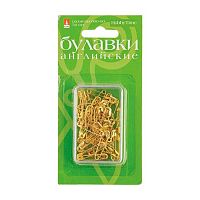 Булавки английские АЛЬТ Hobby Time 2-681/07 золото,метал.,размер 000-00 (50шт)