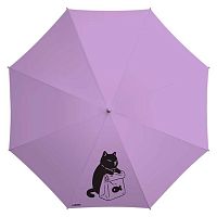 Зонт автомат deVENTE "Cat and Fish" 9022502 купол 97см,выс.56,5см,автомат.,антиветер,в чехле