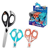 Ножницы детск. 14,5см EK "Sea Friends,Dolphin,Clownfish,Piranha" 60871 закркг.,нерж.сталь,асс.