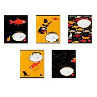 Тетрадь 24л. (клетка) EK "Fish and Cat" 65553 асс.