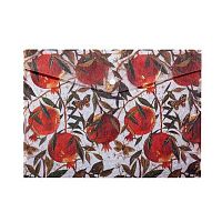 Папка-конверт на кнопке А4 BV "Флора.Гранат" 14-036/17 пластик,180мкм