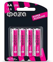 Батарейка ФAZA LR6 Super Alkaline BL-4