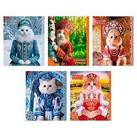 Тетрадь 48л. (клетка) ХАТ "Русская красавица" обл.мел.карт.,асс.