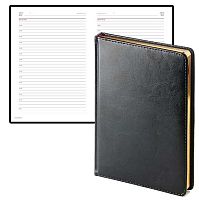 Ежедневник н/д А5+ 136л. BV кож.зам. "Sydney Nebraska" 3-128/17 чёрный золотой срез