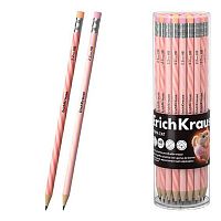 Карандаш ч/гр. пластик. с ласт. EK "Prima Cat" 65385 HB,круглый