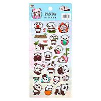 Наклейка декор.  9,5*22 "Пандочка 1" Р22072-1 Ткн1000-1