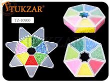 Набор бисера Tukzar "Цветок" TZ-10900  7цв.,2мм,в пластик/к.