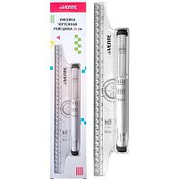 Рейсшина 30см deVENTE 5091417 пластиковый ролик ,к/к