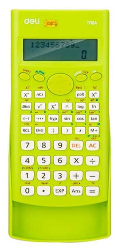 Калькулятор науч. 10+2разр. DELI E1710A (1187635) зелёный