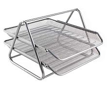 Лоток гориз.2-секц. INTELLIGENT DM-262/DB-35/DK-282 серый,метал.,сетчатый,сборный