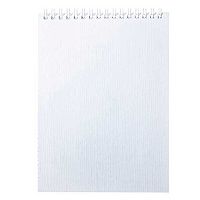 Блокнот А5  80л. ХАТ спираль "Metallic Белый" б/в, клетка