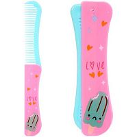 Расчёска складная детская "Розовое облако. Пончик" 215-904