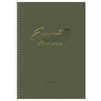 Тетрадь 80л. (клетка) А4 Greenwich Line спираль "Moderate" N4c80-56901 мат.лам.фольга