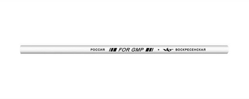 Карандаш для письма по стеклу, металлу, пластику ВКФ "For GMP" белый 1P-1383